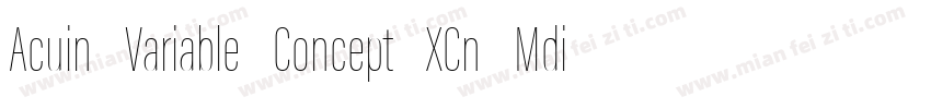 Acuin Variable Concept XCn Mdi字体转换